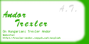 andor trexler business card